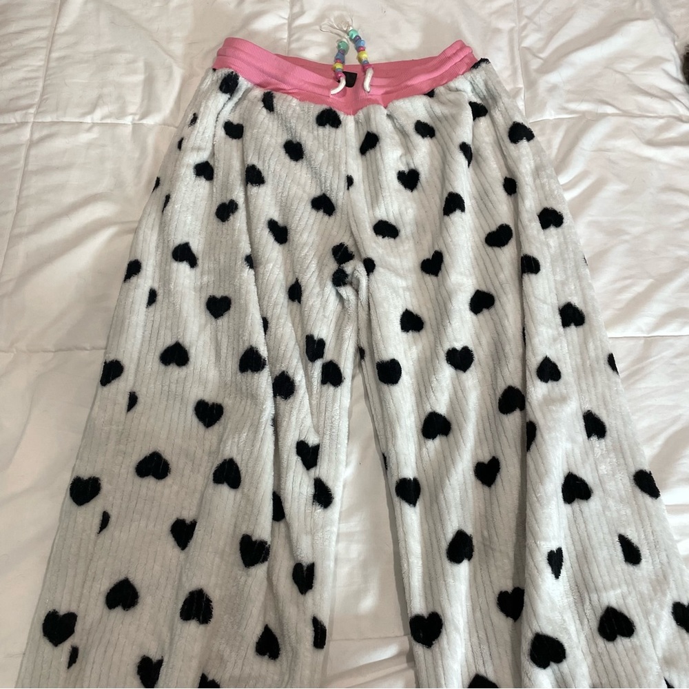 SHEIN Fluffy Sweatpants with Bead Strings